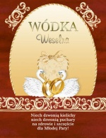 <b>Etykieta weselna na alkohol</b> ES - 121